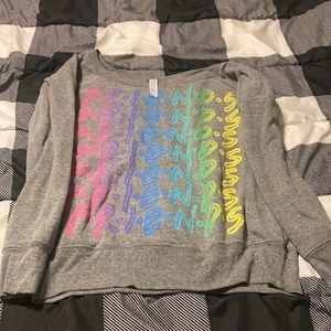 Off the shoulder sweatshirt